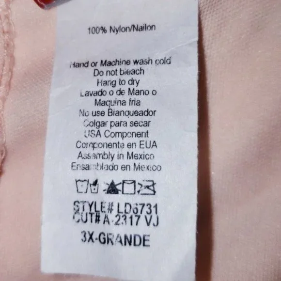 Lillian Peach Lace Fit And Flare Dress - Picture 6 of 7